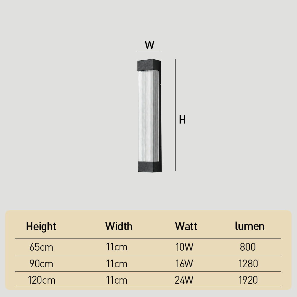 Nordic Style Waterproof Vertical LED Garden Lights Outdoor for Garage Wall