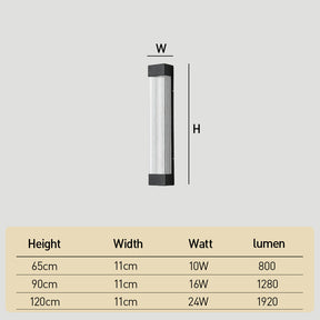 Nordic Style Waterproof Vertical LED Garden Lights Outdoor for Garage Wall