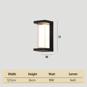 IP65 Waterproof Outdoor Wall Lamp for Patio Front Door Backyard
