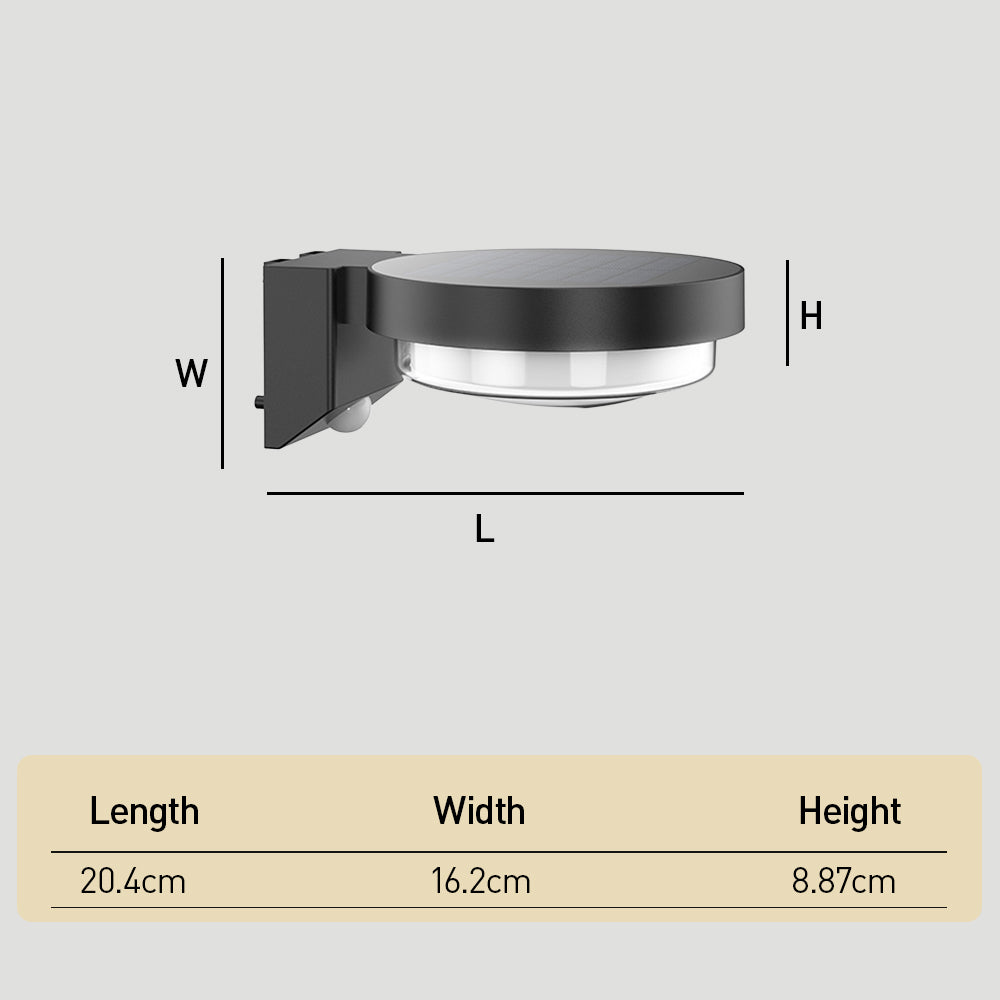 IP65 Solar Outdoor Black LED Lights