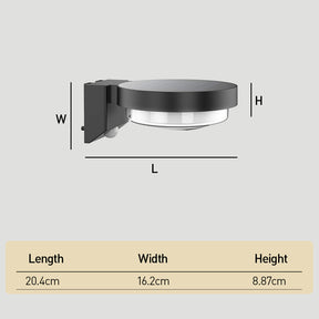 IP65 Solar Outdoor Black LED Lights