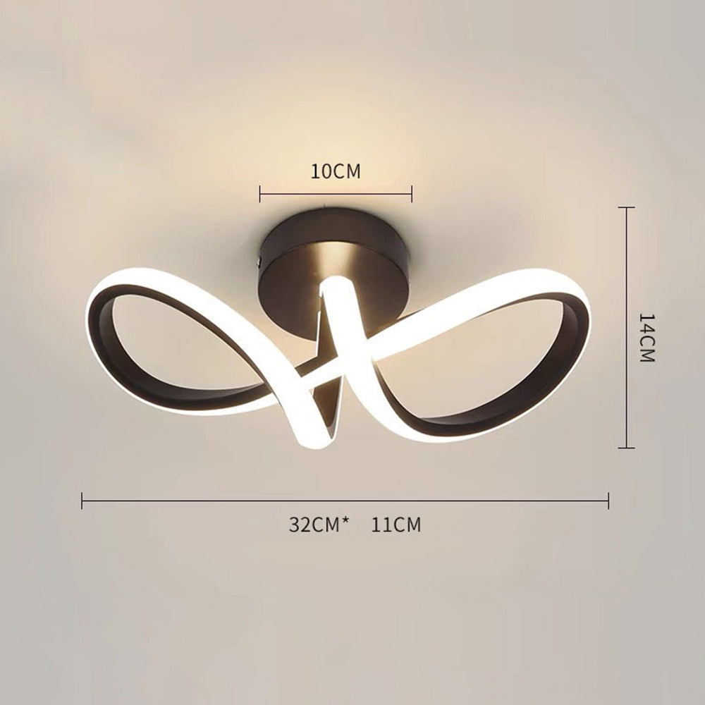 Creative Bow Metal Entrance LED Hallway Ceiling Light