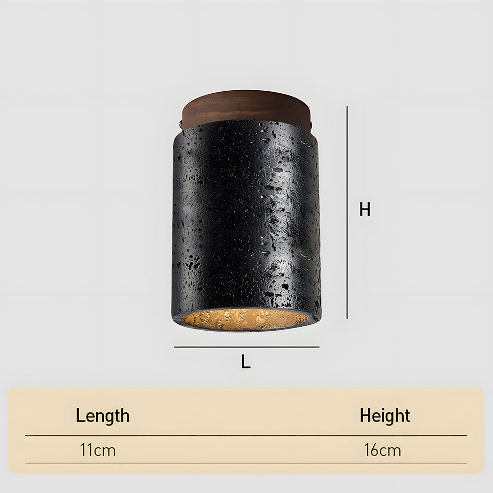 Cylindrical Ceiling Lamp for Entryway Porch Corridor Hallway