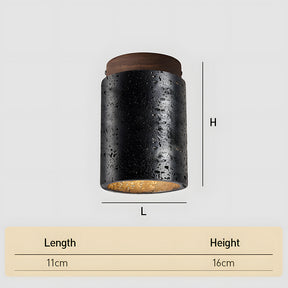 Cylindrical Ceiling Lamp for Entryway Porch Corridor Hallway