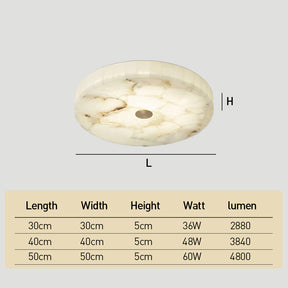 Modern Alabaster Flush LED Ceiling Lights for Living Room Bedroom