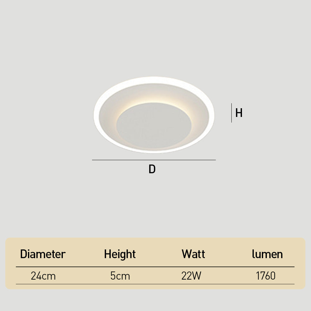 Modern Acrylic Iron LED Flush Mount Ceiling Lights for Bedroom