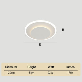 Modern Acrylic Iron LED Flush Mount Ceiling Lights for Bedroom