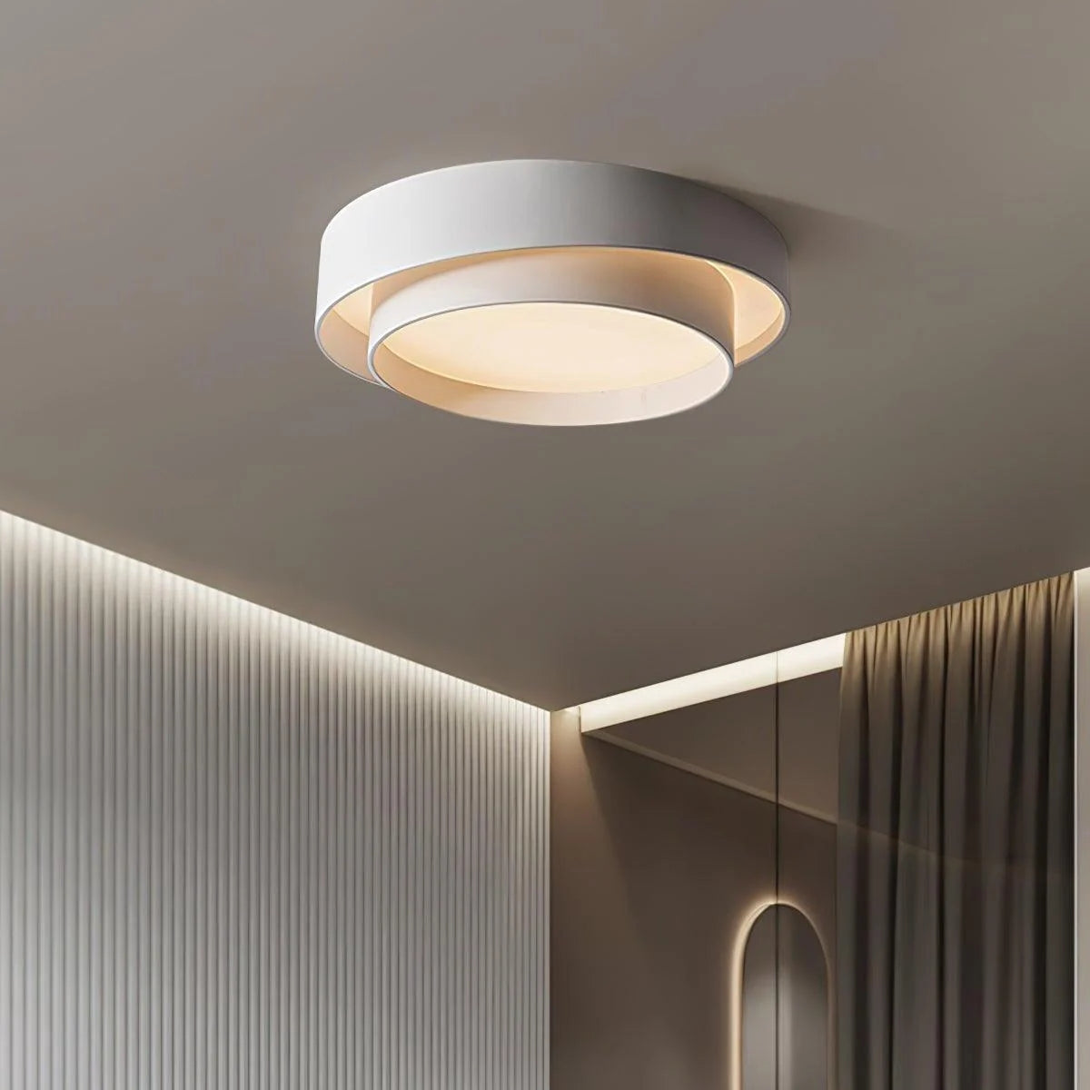 Nordic Modern Minimalist Creative Circular LED Design Ceiling Light -Homdiy