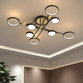 Modern Rings LED Living Room Ceiling Light