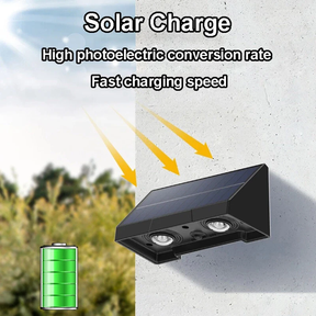IP54 Waterproof Solar Outdoor Wall Lights for Garden and Fence, Dusk to Dawn