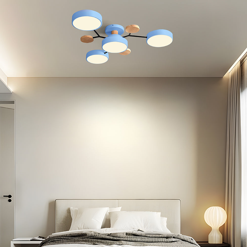 Minimalist LED Semi-Flush Ceiling Lights for Living Room