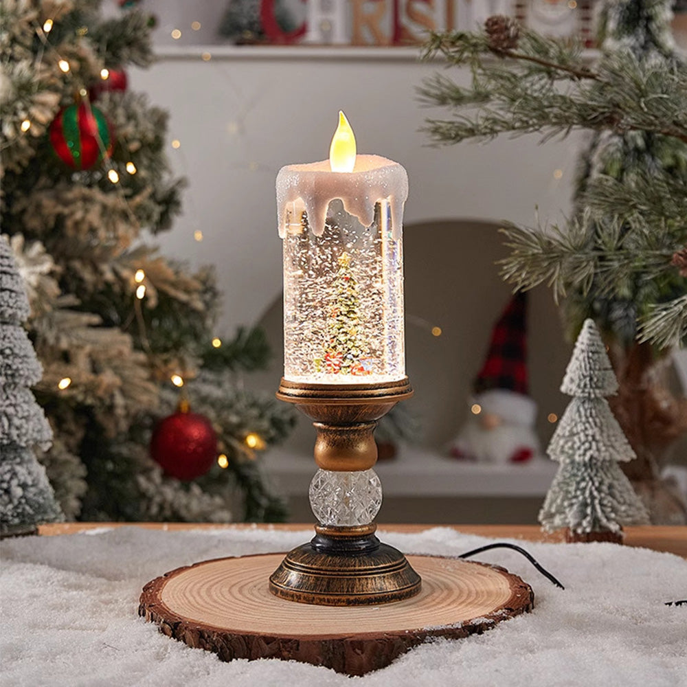 Warm Transparent Candles Plastic LED Christmas Lightings