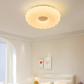 Simplistic Residential Cream Flush Mount LED Ceiling Lights