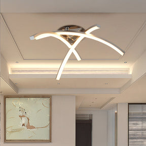 Modern Trident Arc Bedroom LED Ceiling Lights