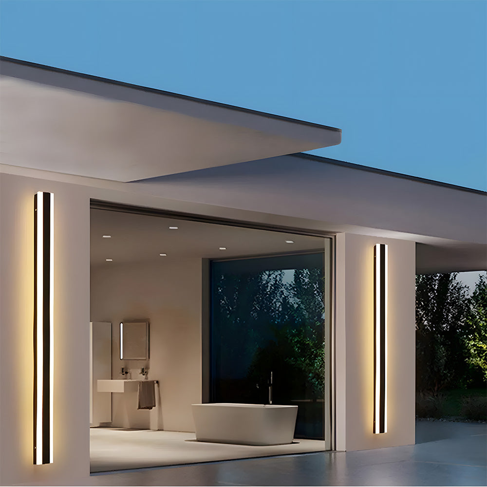 Minimalist Exterior Wall Lights, Black, IP65