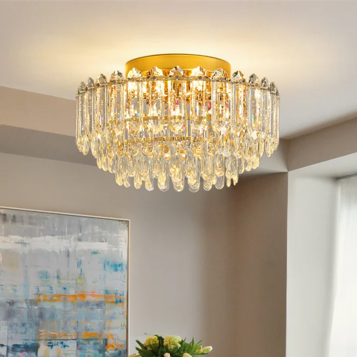 Modern K9 Crystal Ceiling lights Gold Luxury Chandeliers