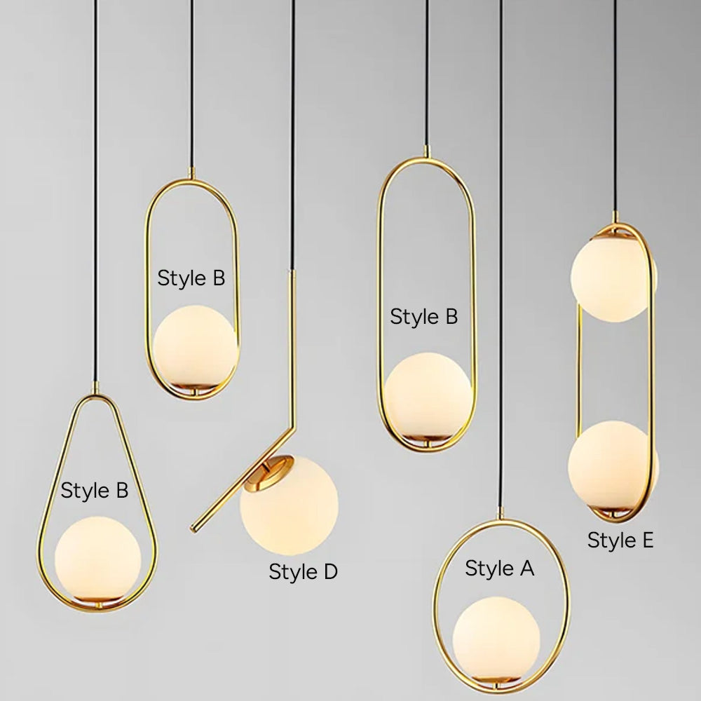 Nordic Luxury Glass Pendant Lights for Kitchen Island Dining Room