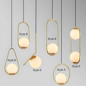Nordic Luxury Glass Pendant Lights for Kitchen Island Dining Room