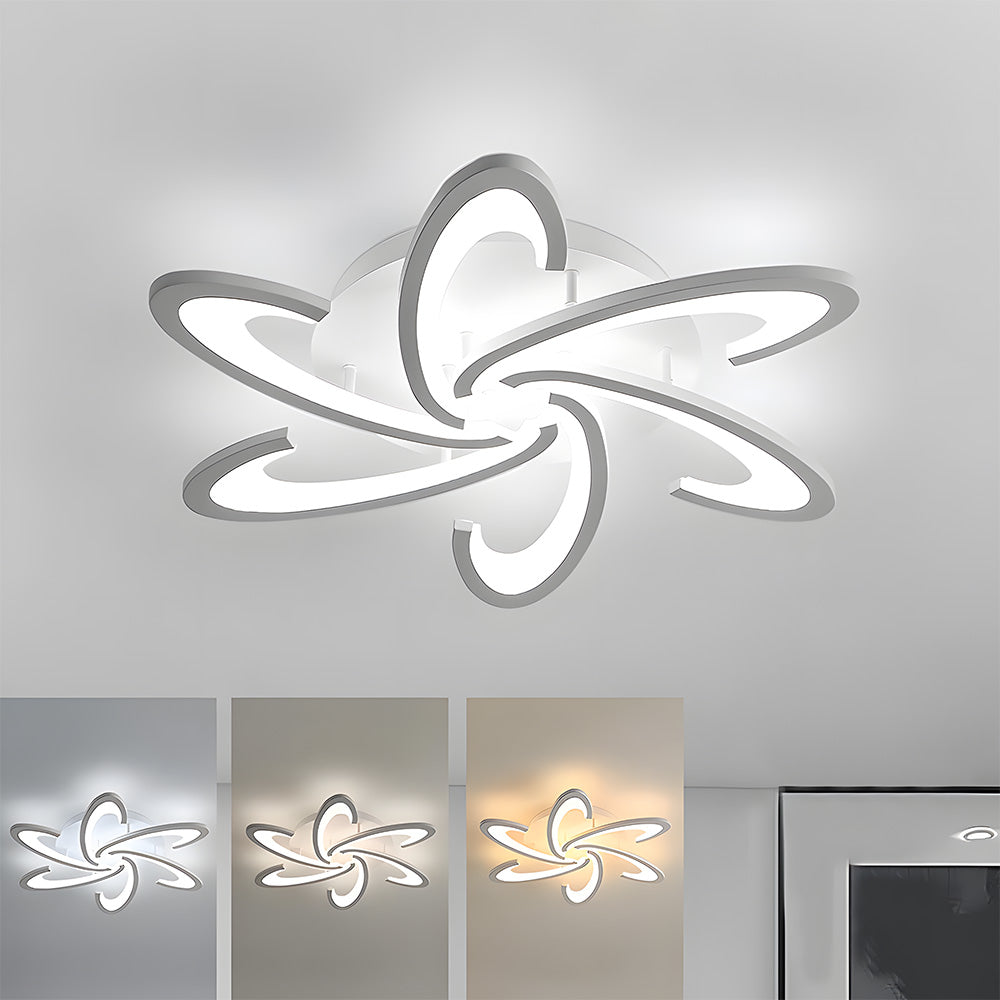 Modern Nordic Iron Living Room LED Ceiling Lights