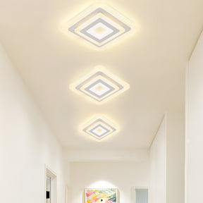 Modern Minimalism Square LED Flat Mounted Ceiling Light