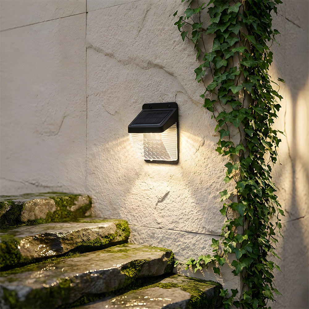 IP65 Solar Powered Outdoor Wall Lights for Fence Yard Garden Patio, Dusk-to-Dawn