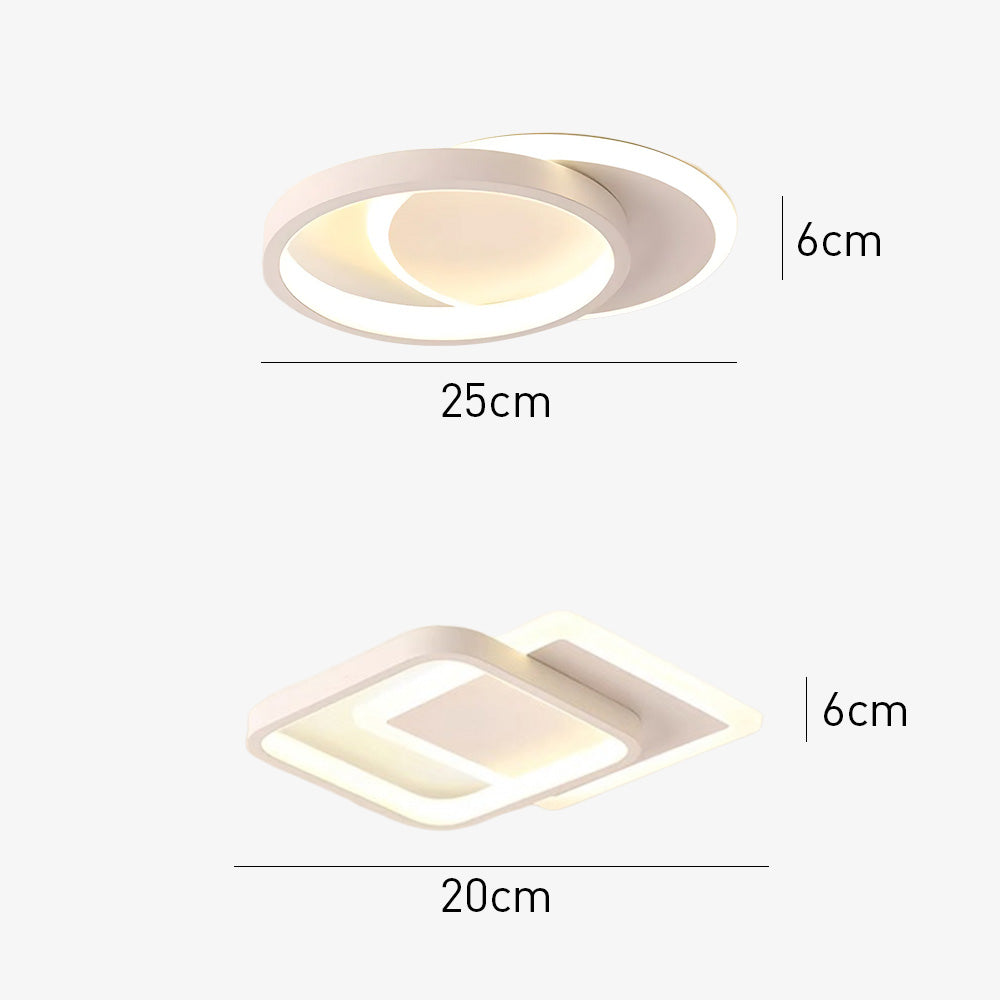 LED Flush Mount Ceiling Light for Bedroom Living Room Hallway