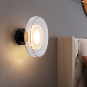 Modern Nordic Glass Round LED Wall Sconce For Living Room