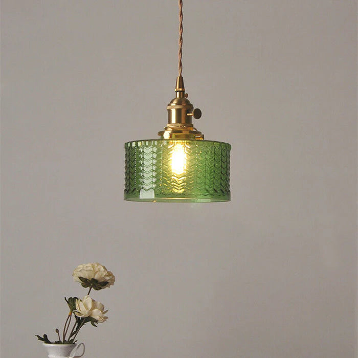 NHPJFDC Vintage Glass Pendant Light Fixtures Glass Pendant