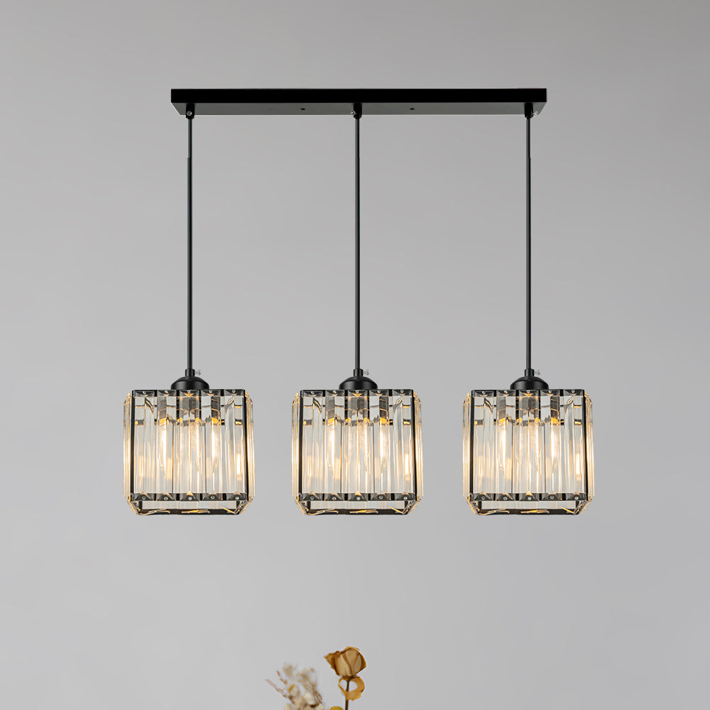 Simple Multi-Head Designer Crystal Kitchen Island Lamps