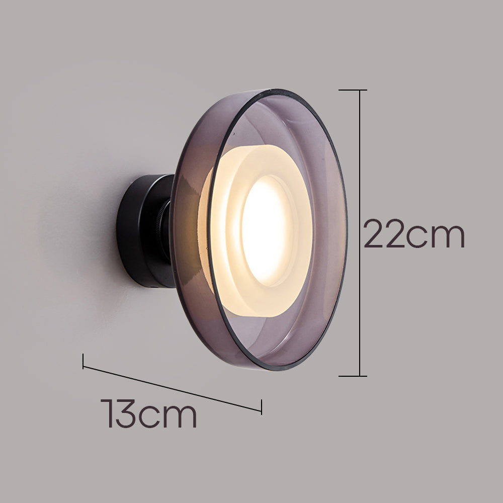 Modern Nordic Glass Round LED Wall Sconce For Living Room