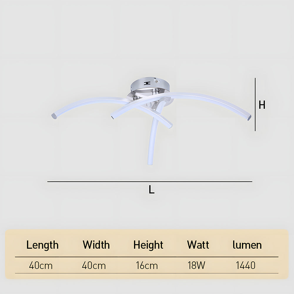 Modern Minimalist Simple Linear LED Ceiling Light