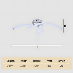 Modern Minimalist Simple Linear LED Ceiling Light