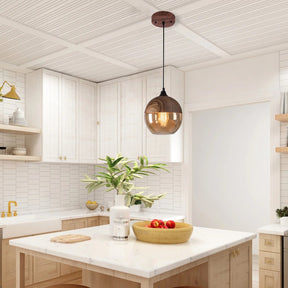 Retro Brown Organic Dining Room Pendant Lights