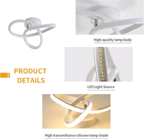 Set of 2 Modern LED Ceiling Lights for Hallway