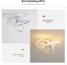 Set of 2 Modern LED Ceiling Lights for Hallway