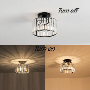 Luxury Crystal Semi-flush Mount Ceiling Light