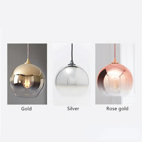 Modern Simple Colorful Glass Hanging Lamp