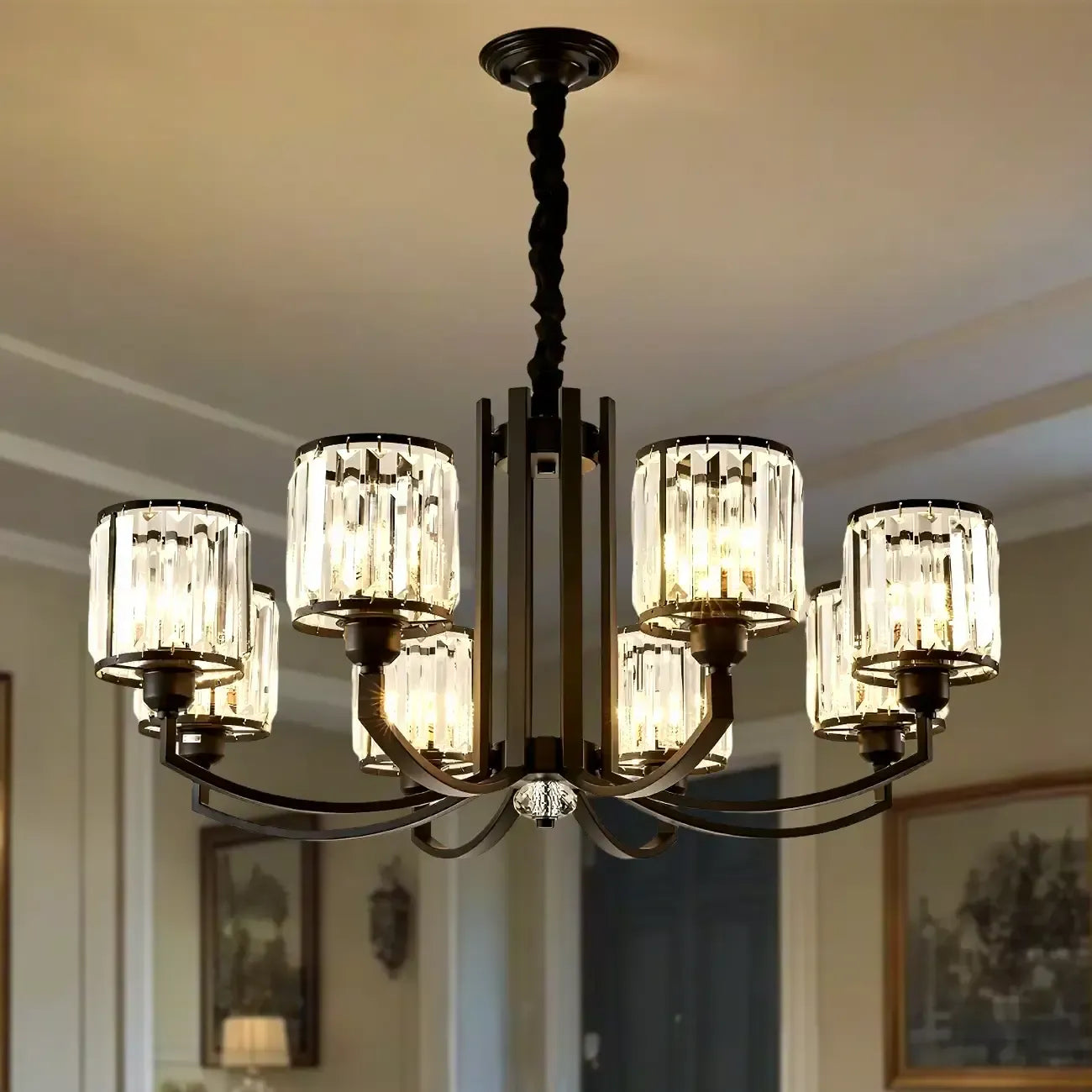 Gorgeous Chic Crystal Living Room Pendant Lights