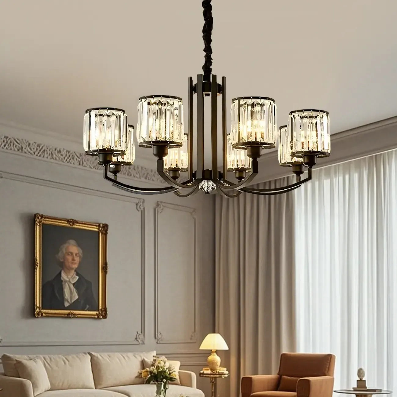 Gorgeous Chic Crystal Living Room Pendant Lights