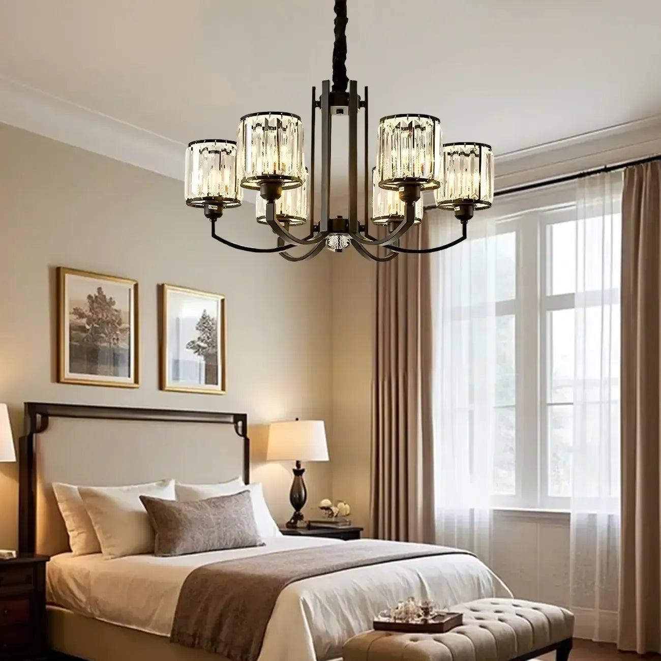 Gorgeous Chic Crystal Living Room Pendant Lights