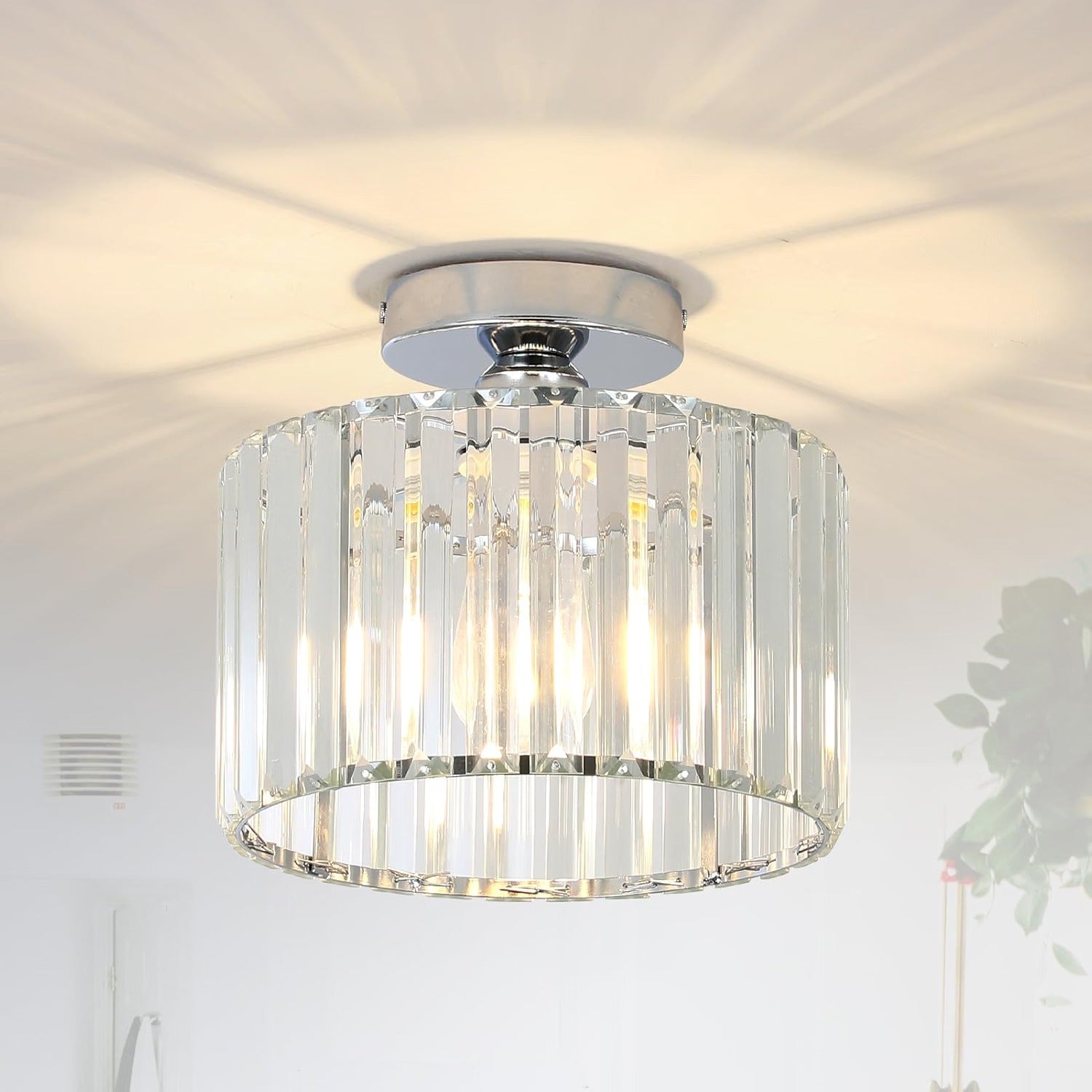 Luna Crystal Drum Ceiling Light