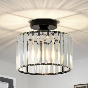 Luna Crystal Drum Ceiling Light
