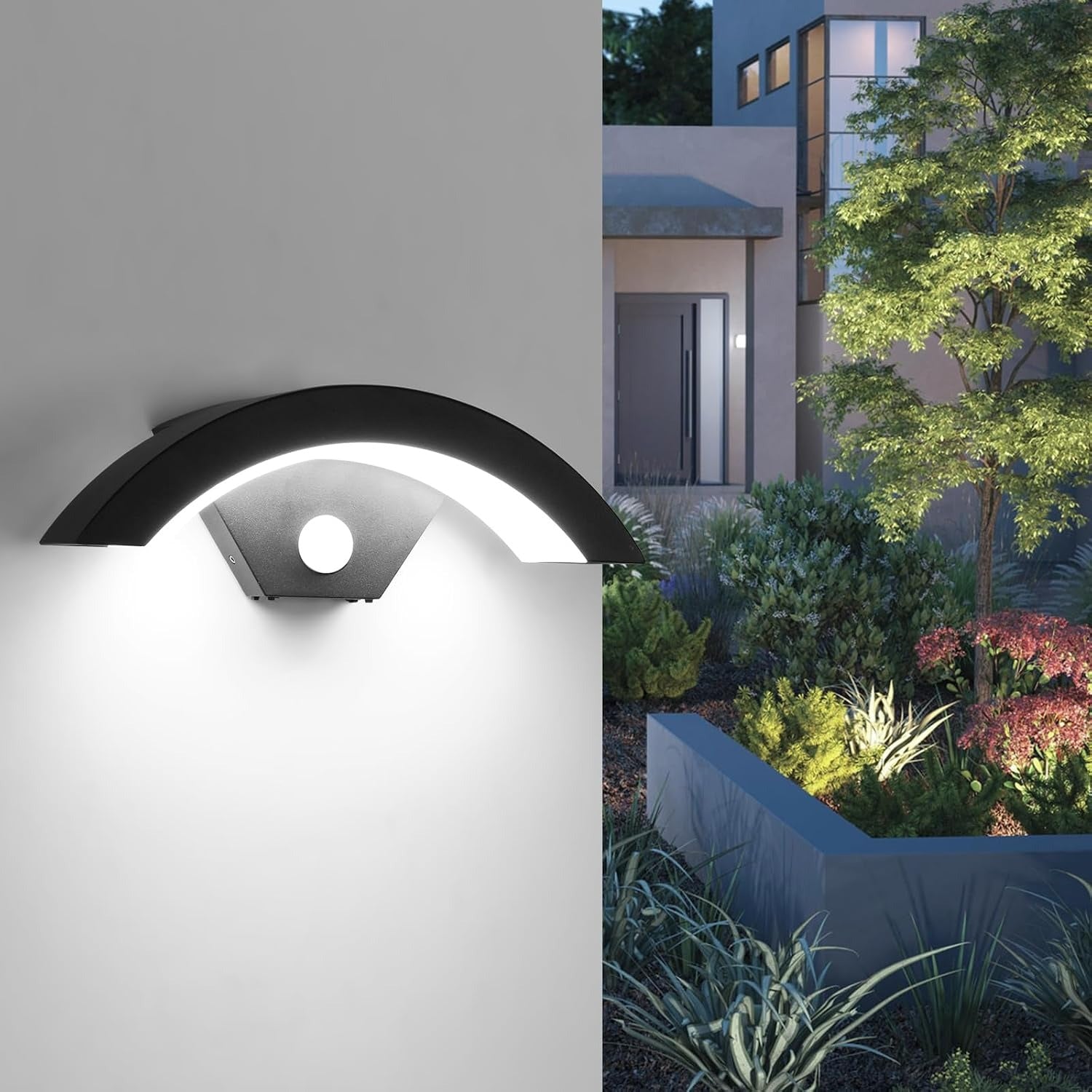 Atlas Curved LED Outdoor Wall Light