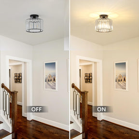 Luna Crystal Drum Ceiling Light