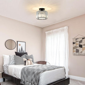 Luna Crystal Drum Ceiling Light