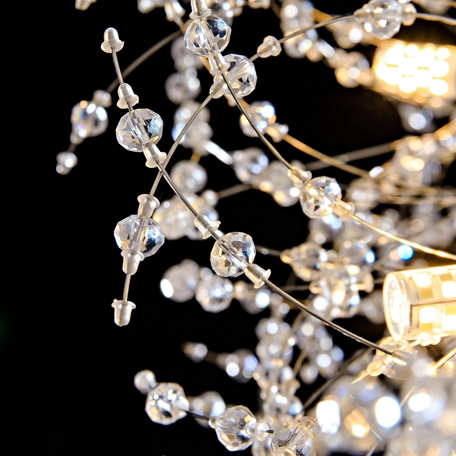 Modern Luxury Crystal Ring Chandelier for Living Room Dining Room