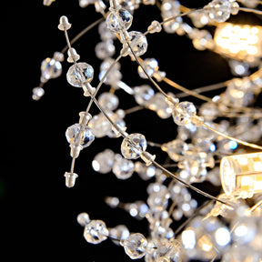 Modern Luxury Crystal Ring Chandelier for Living Room Dining Room