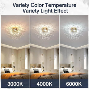 Aura Crystal Dandelion Ceiling Light