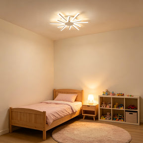 Stylish Multi Arm Acrylic LED Ceiling Lights for Living Room