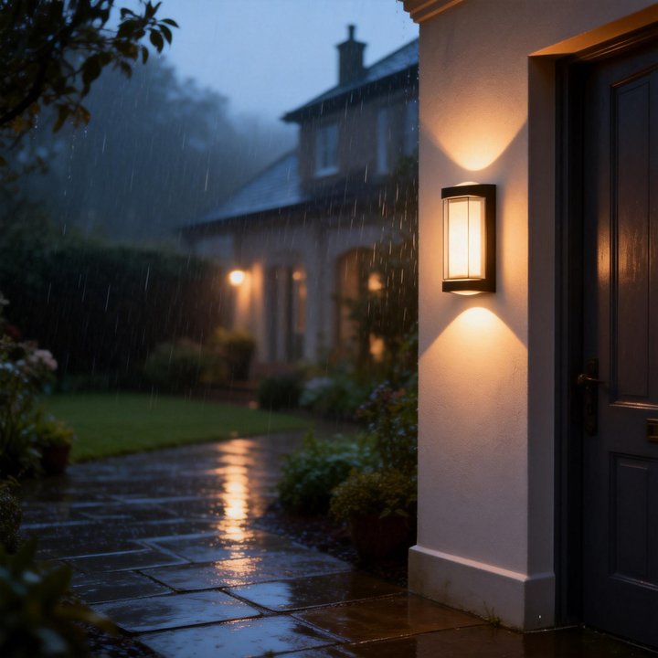 LED Waterproof Up and Down Black Outdoor Wall Lighting